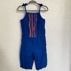 3 for $30 - Cat & Jack 2T Blue Tassel Embroidered Romper
